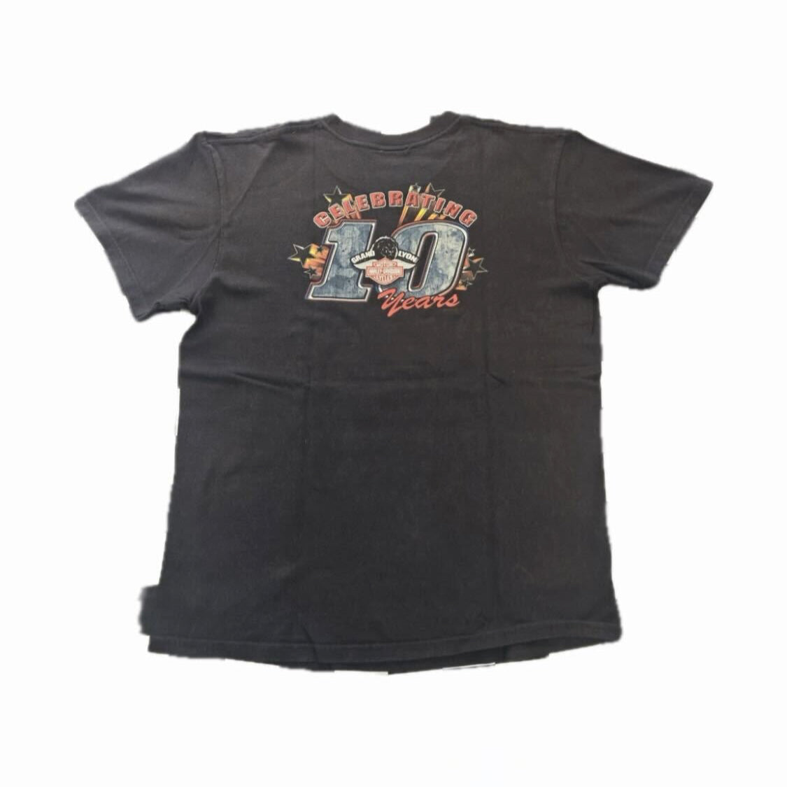 Harley-Davidson Grand Lyon 10th Anniversary T-Shirt- Large