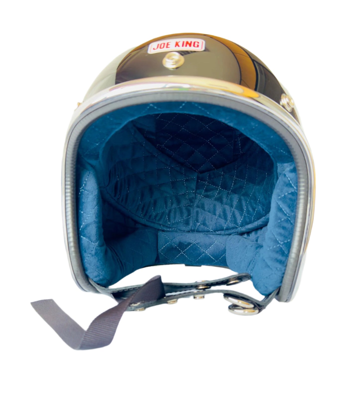 Joe King Helmet - Gloss Black / Blue - XL