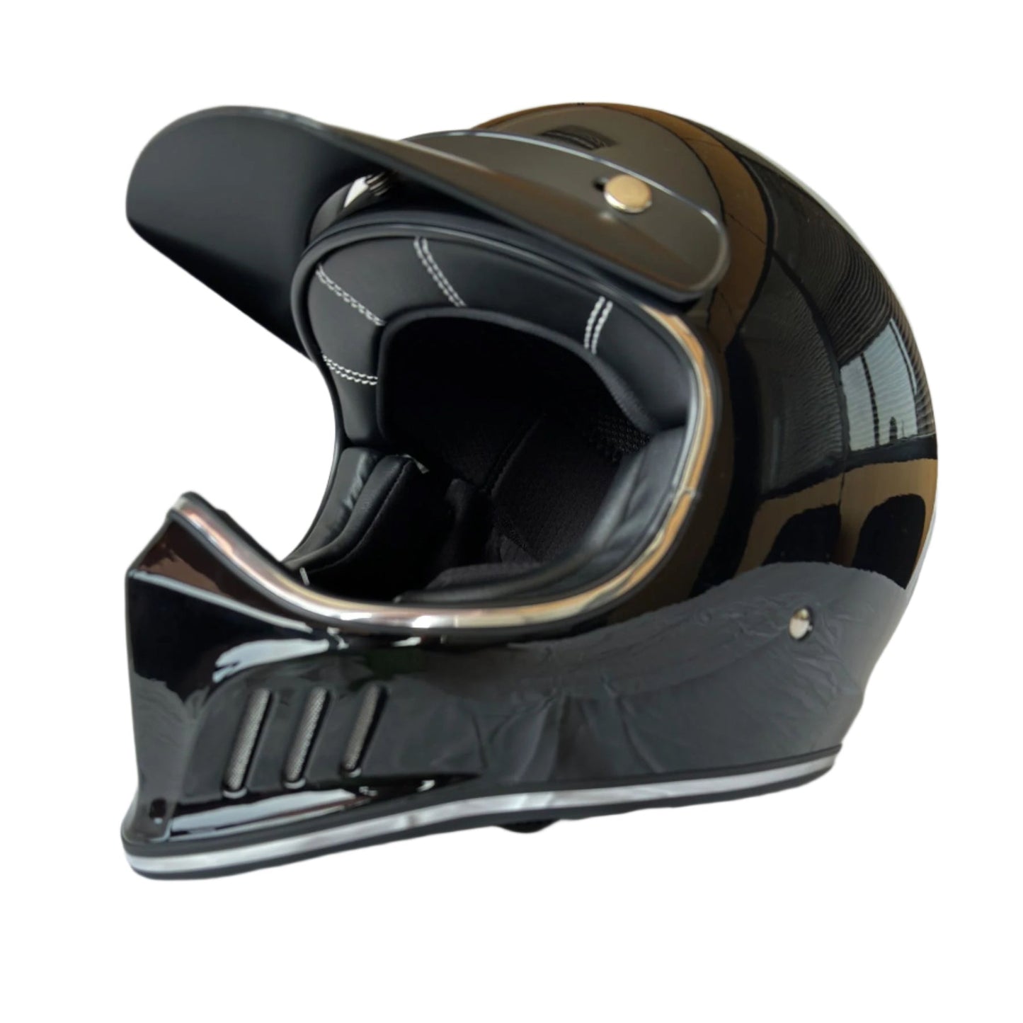 Gloss Black Full Face Motorcycle Helmet