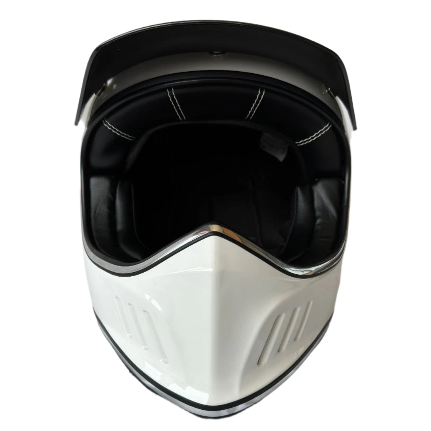 Gloss White Full Face Motorcycle Helmet