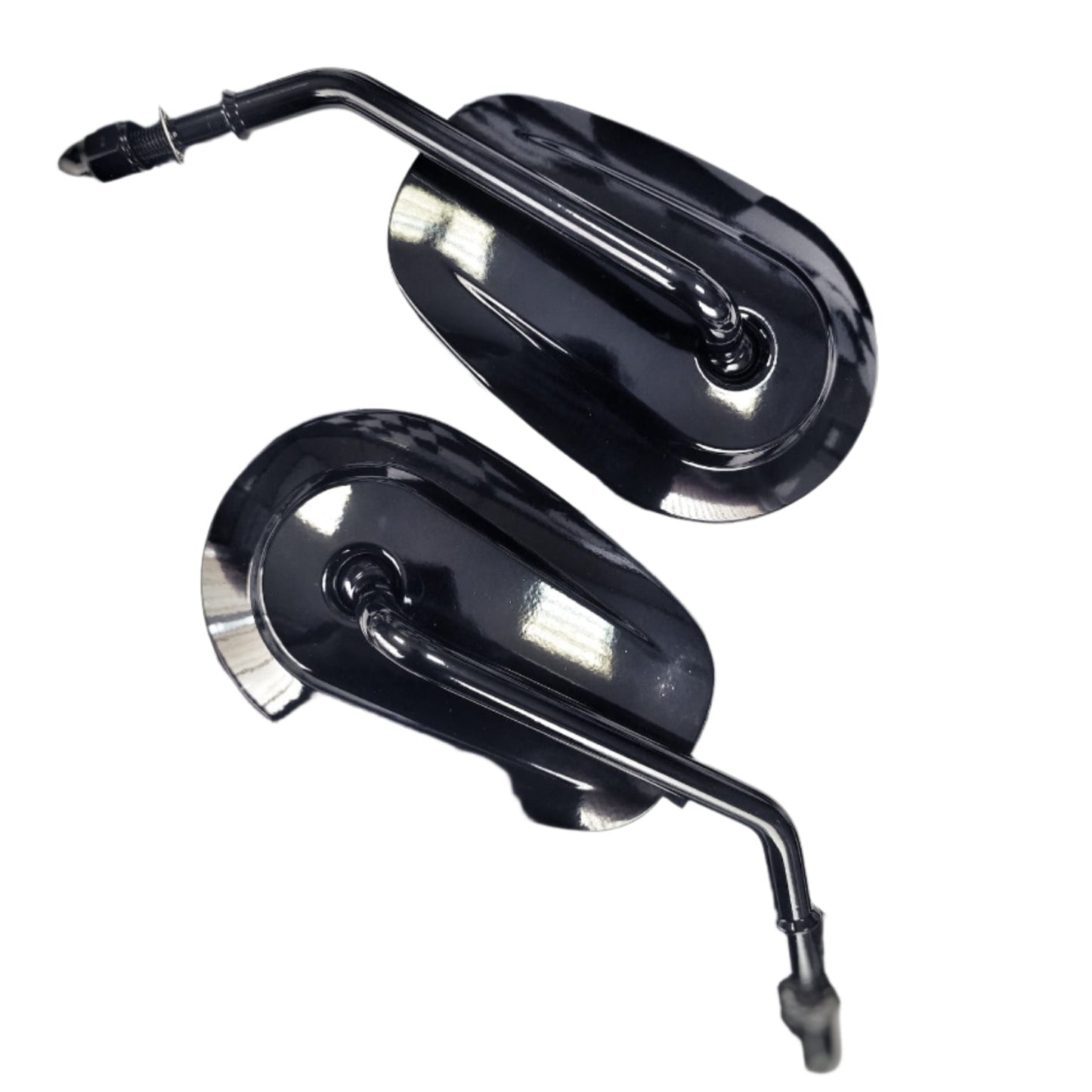 Classic Round Black Wing Mirrors for Harley Davidson