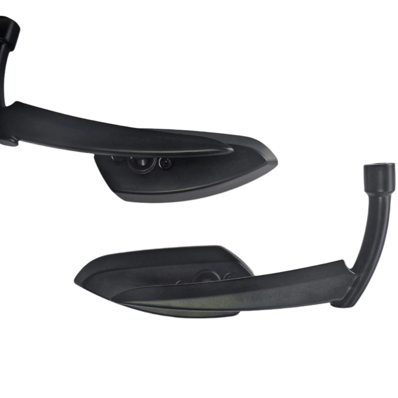 Retro Bullet Black Wing Mirrors for Harley Davidson