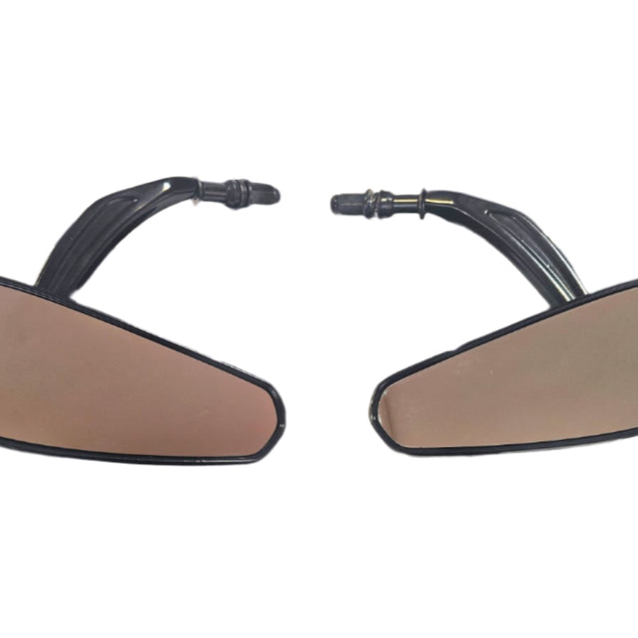 Sleek Racer Black Wing Mirrors for Harley Davidson