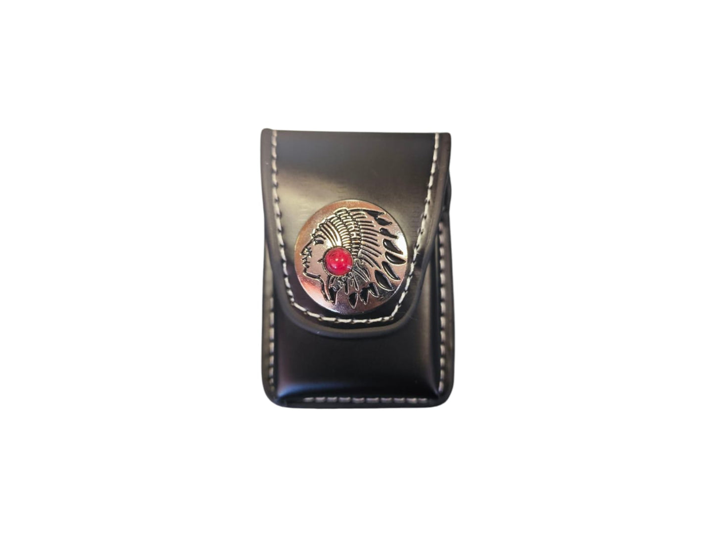 Leather Zippo Lighter Holder with Belt Loop