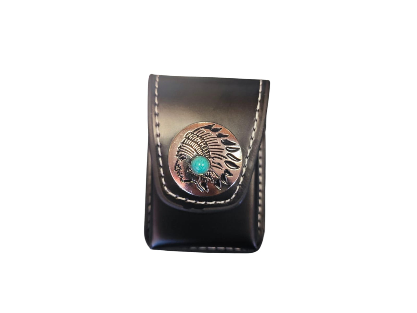 Leather Zippo Lighter Holder with Belt Loop