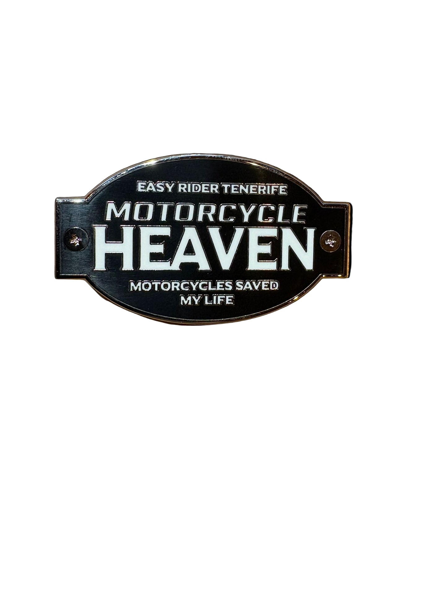 Motorcycle Heaven Pin Badge