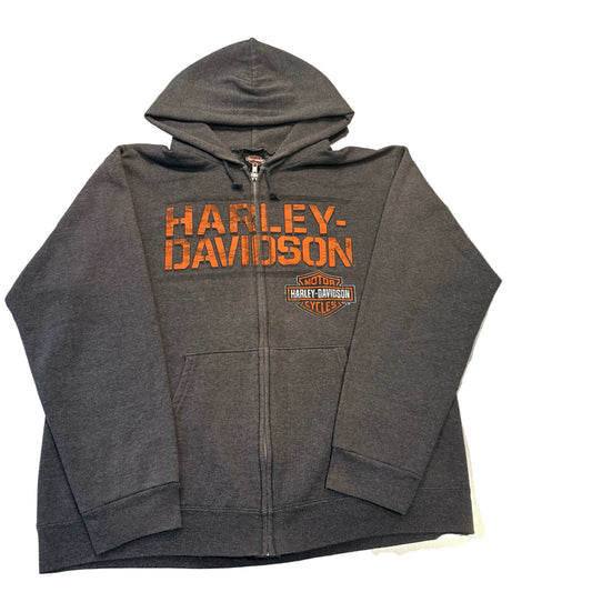 Harley Davidson Zip Hoodie - L