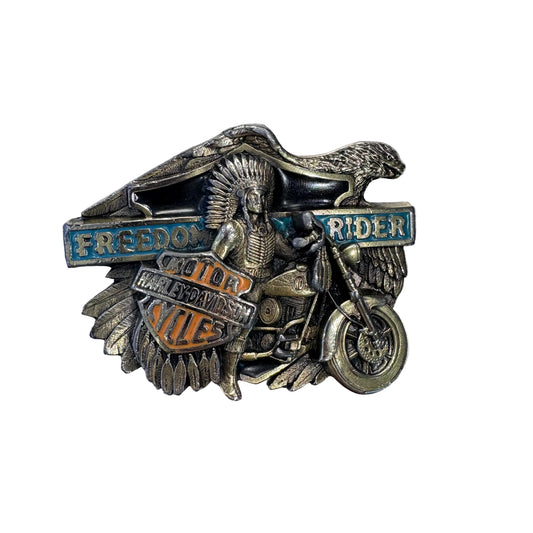 Vintage Harley Davidson Belt Buckle - Indian