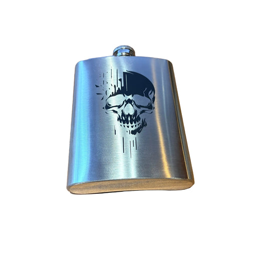 Hip Flask - Dripping Skull