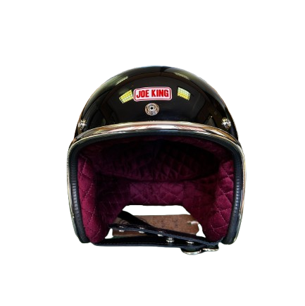 Joe King Helmet - Gloss Black / Red L