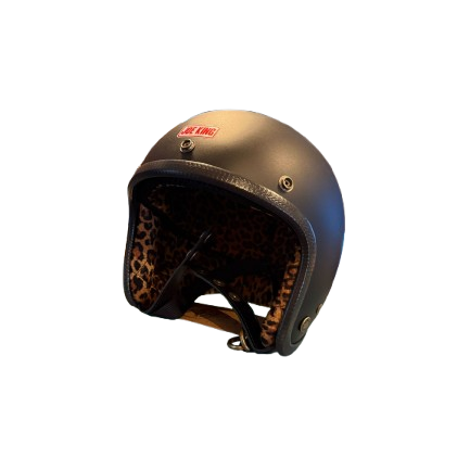 Joe King Helmet - Matte Black / Leopard L