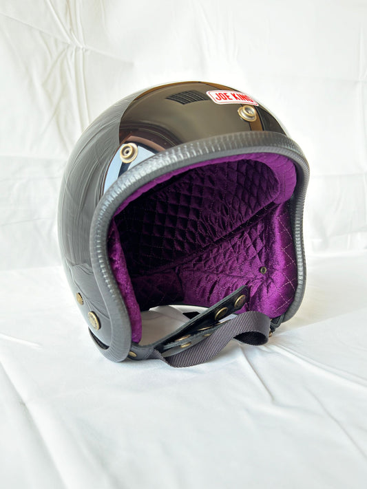 Joe King Helmet - Gloss Black / Violet