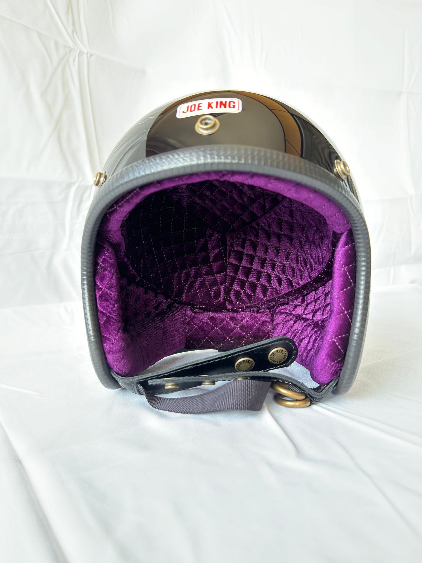 Joe King Helmet - Gloss Black / Violet