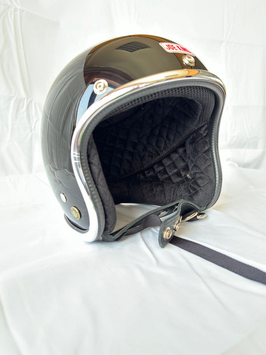 Joe King Helmet - Gloss Black / Black