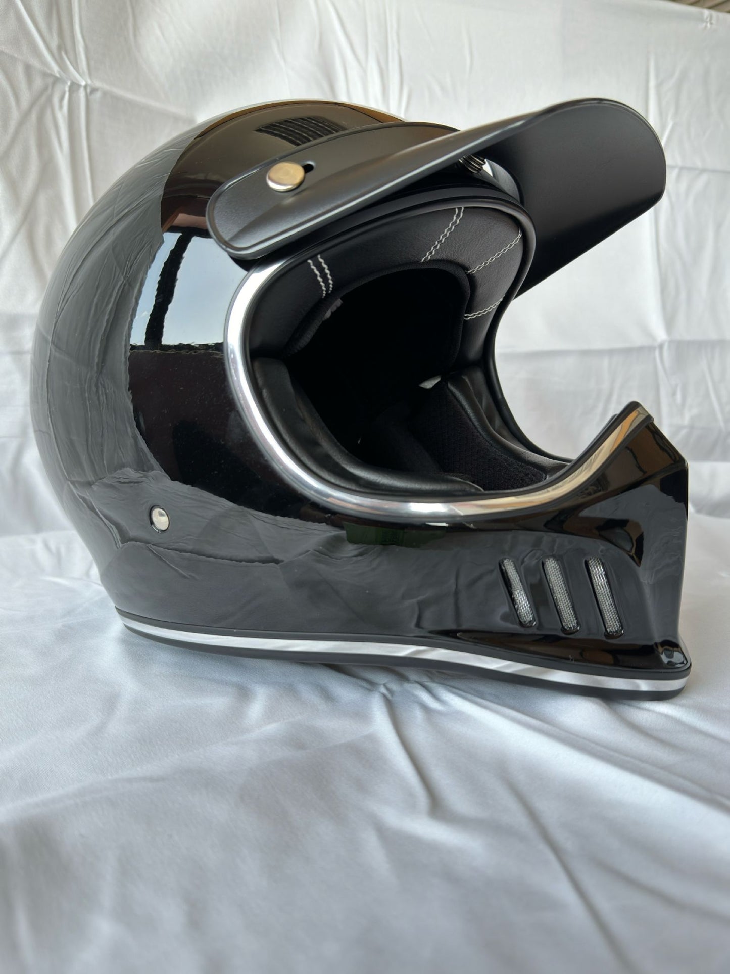 Gloss Black Full Face Motorcycle Helmet