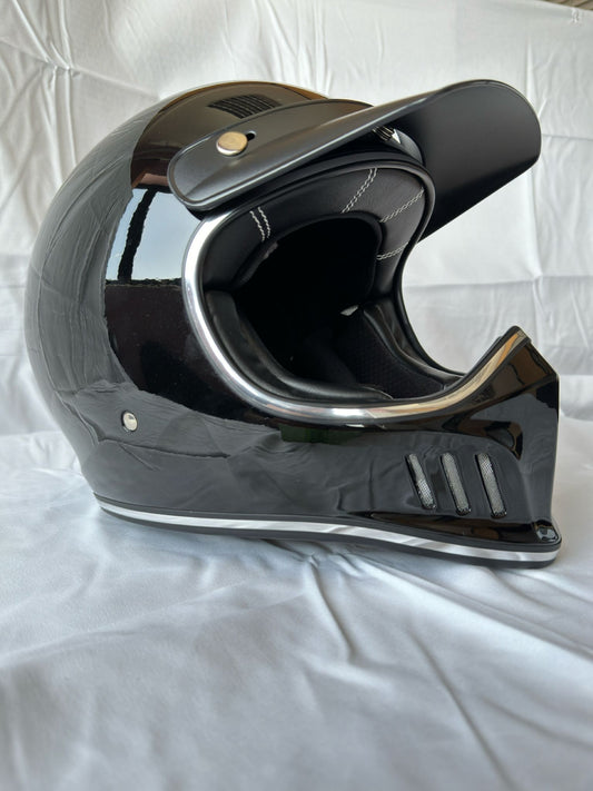 Gloss Black Full Face Motorcycle Helmet