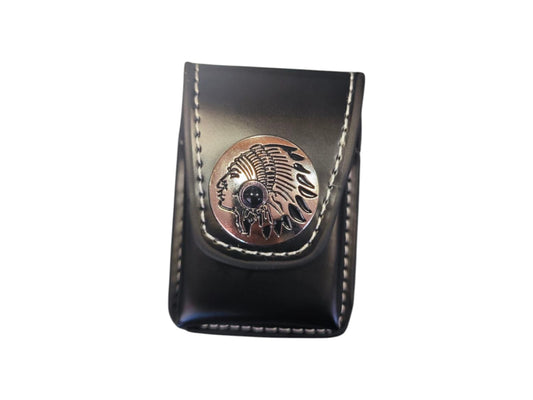 Leather Zippo Lighter Holder with Belt Loop