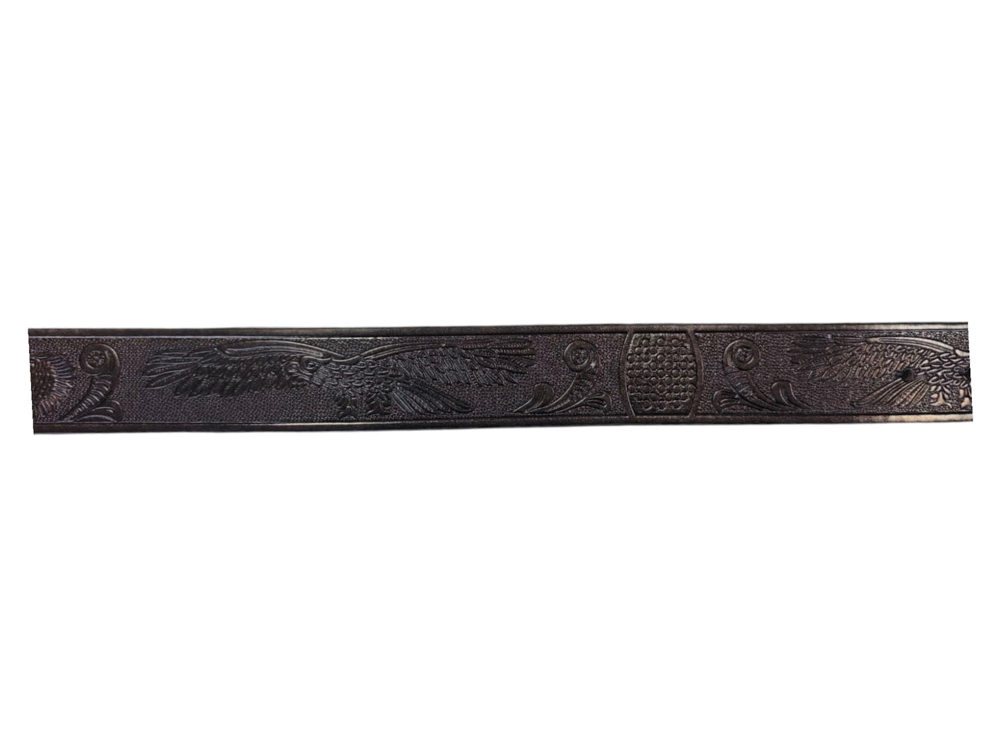 Pewter Lucky 13 Belt Buckle with Leather Belt