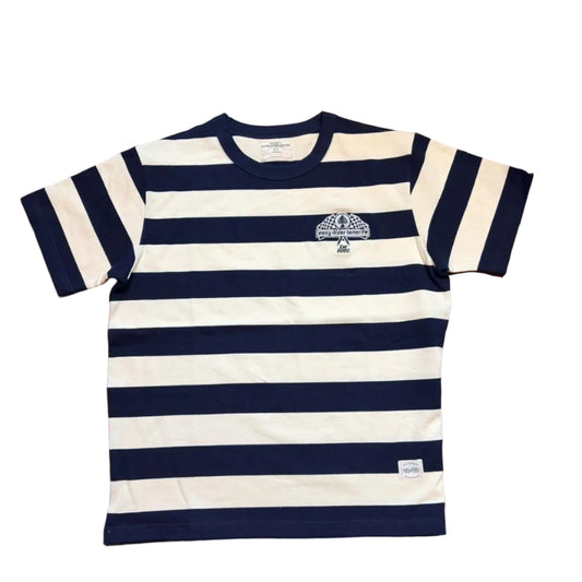 Blue & Bone Striped Easy Rider Tenerife Logo Tee