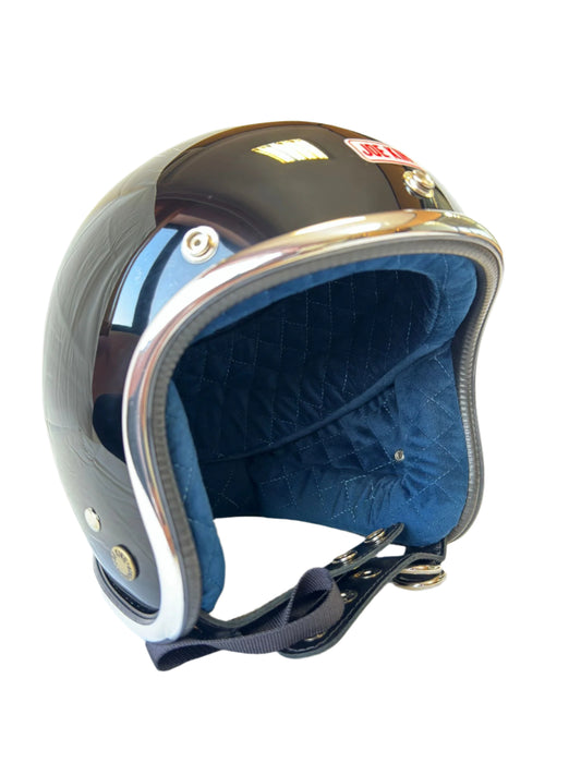 Joe King Helmet - Gloss Black / Blue