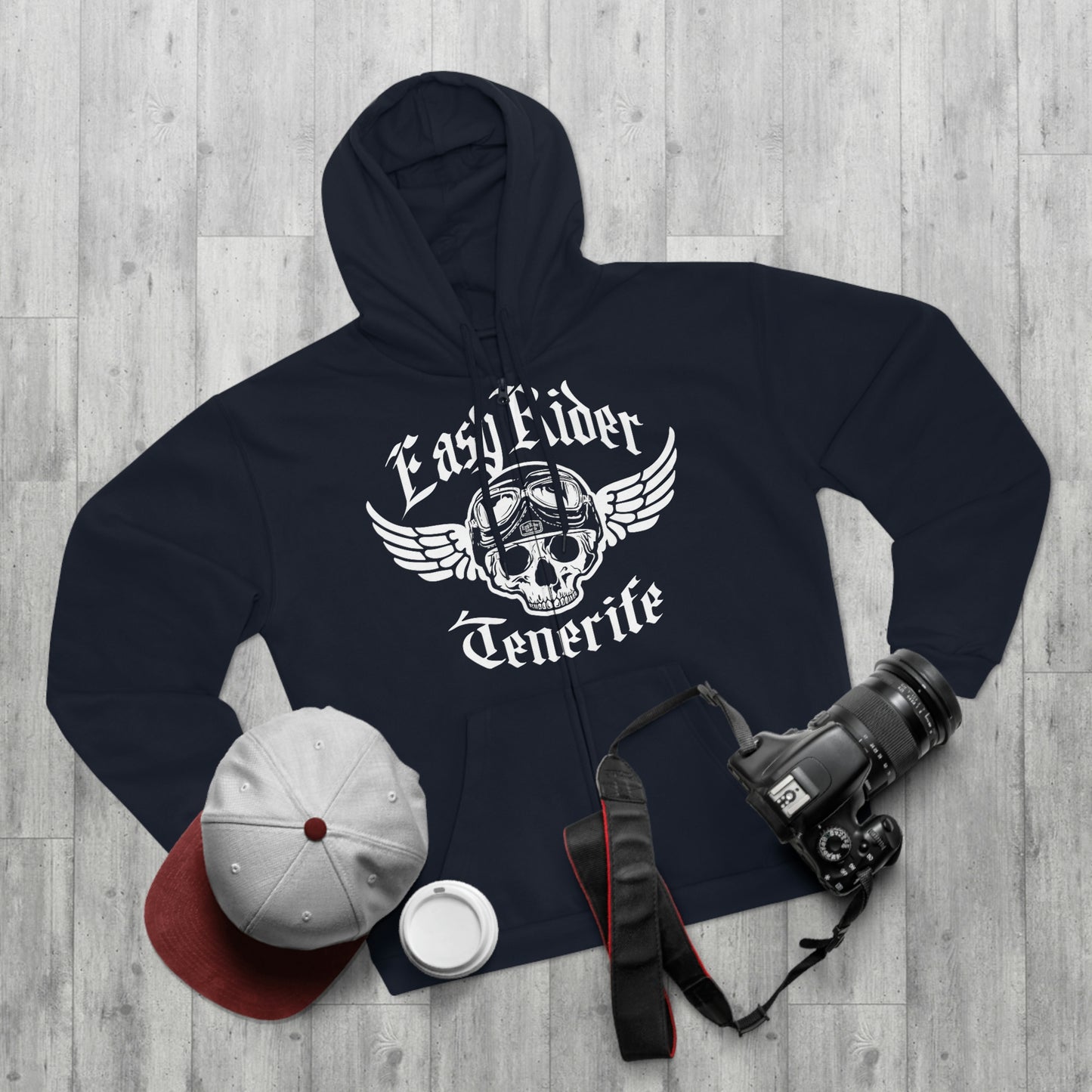 Easy Rider Tenerife - Unisex Hooded Zip Sweatshirt