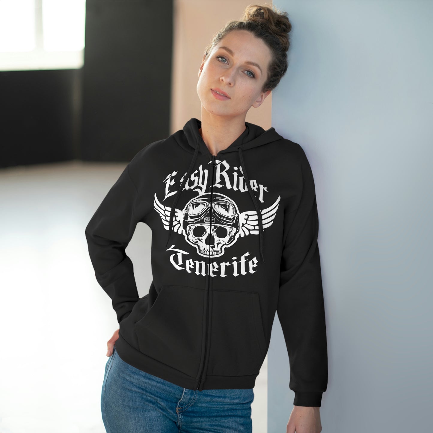 Easy Rider Tenerife - Unisex Hooded Zip Sweatshirt