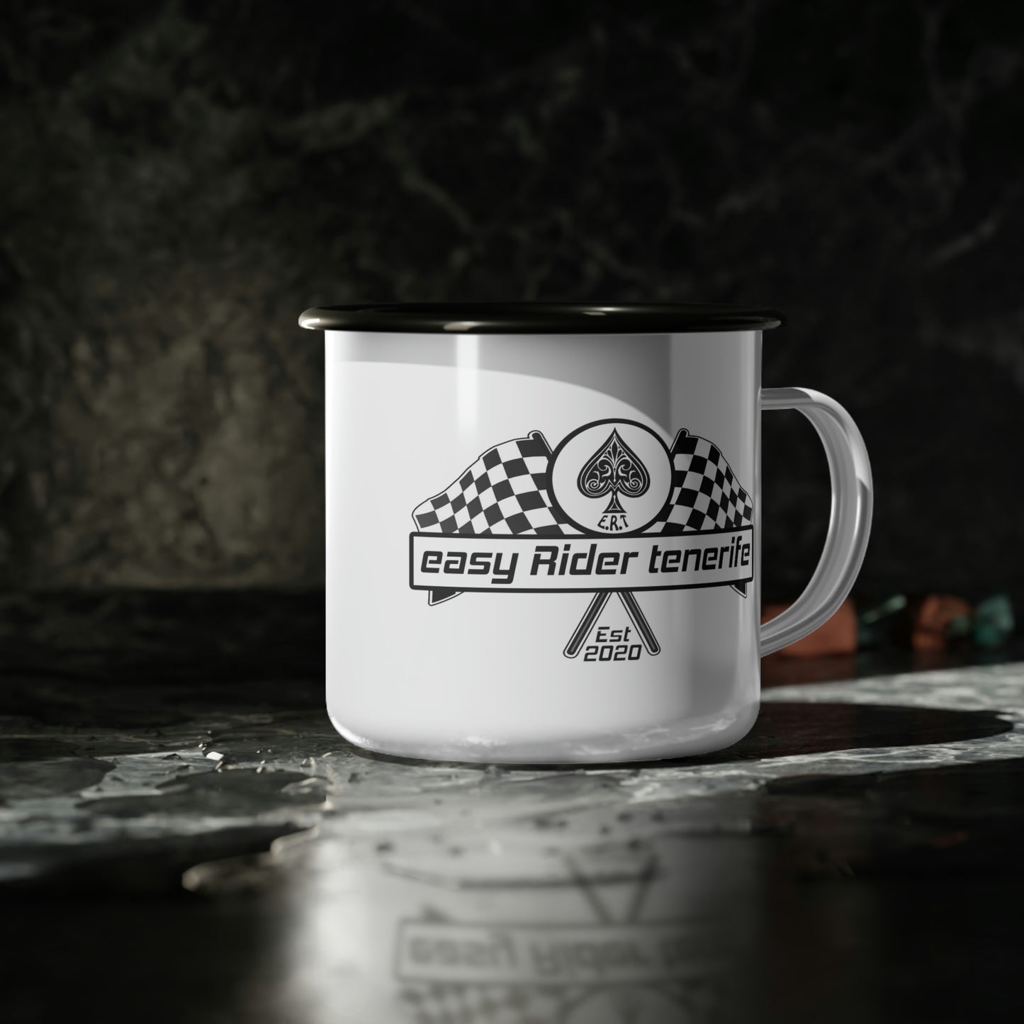 Easy Rider Tenerife Classic Logo Enamel Camp Cup