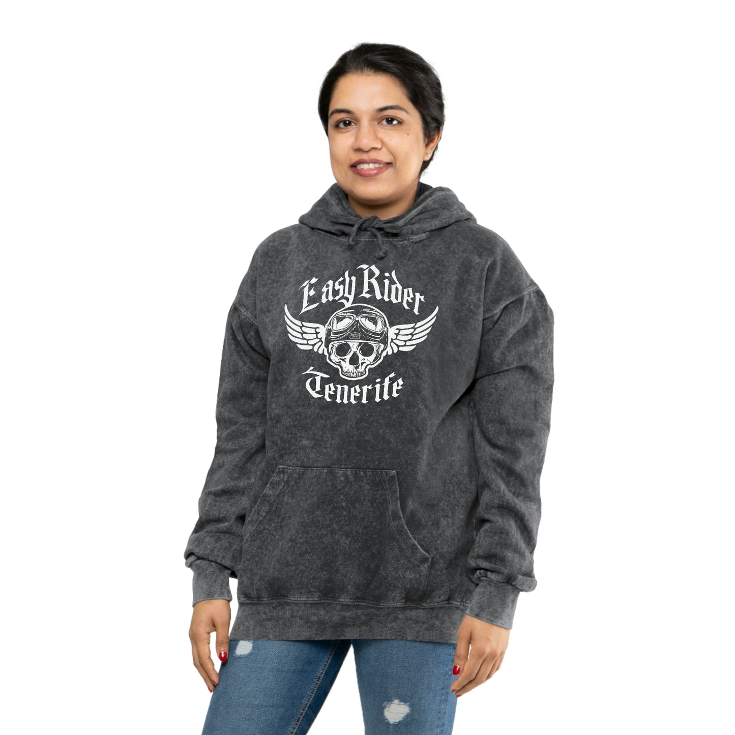 Easy Rider Tenerife  - Volcano Hunter -  Unisex Mineral Wash Hoodie